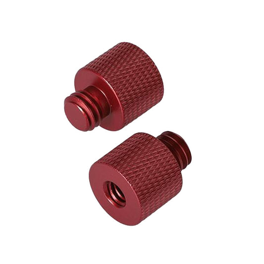 10 PCS Screw Adapter 1/4 Female to 3/8 Male Screw (Red) - free shipping - PMC Jewellery - Order now!