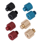 10 PCS Screw Adapter 1/4 Female to 3/8 Male Screw (Red)