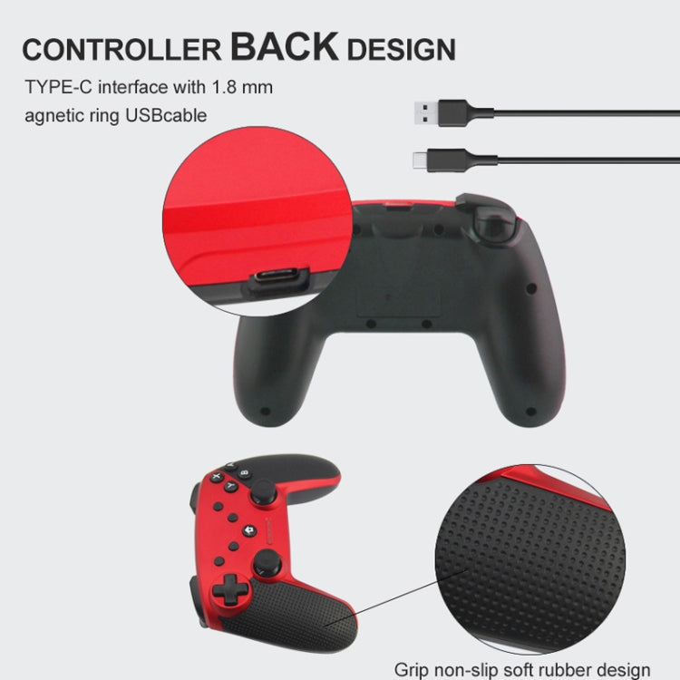 HS-SW520 3 In 1 Gamepad For Switch / PC / Android(Red) - Gamepads by PMC Jewellery | Online Shopping South Africa | PMC Jewellery | Buy Now Pay Later Mobicred