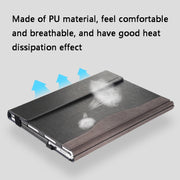 PU Leather Laptop Protective Sleeve For Microsoft Surface Book 2 13.5 inches(Gentleman Gray)