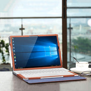 PU Leather Laptop Protective Sleeve For Microsoft Surface Book 2 13.5 inches(Deep Blue)