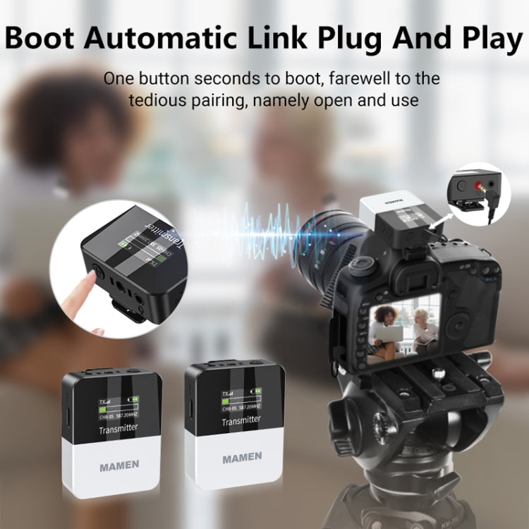 MAMEN KT-W1 Live Single-Reverse Camera Microphone, Specification: 1 in 1 - free shipping - PMC Jewellery - Order now!