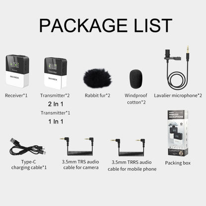 MAMEN KT-W1 Live Single-Reverse Camera Microphone, Specification: 1 in 1 - free shipping - PMC Jewellery - Order now!