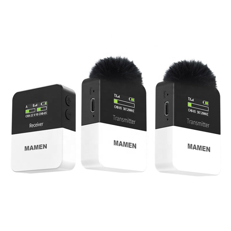 MAMEN KT-W1 Live Single-Reverse Camera Microphone, Specification: 2 in 1 - free shipping - PMC Jewellery - Order now!