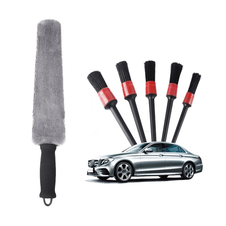 Car Air Outlet Cleaning Brush Interior Cleaning Tool, Style: Ruler Brush+5 PCS Brush - Car washing supplies by PMC TechLife | Online Shopping South Africa | PMC TechLife | Buy Now Pay Later Mobicred