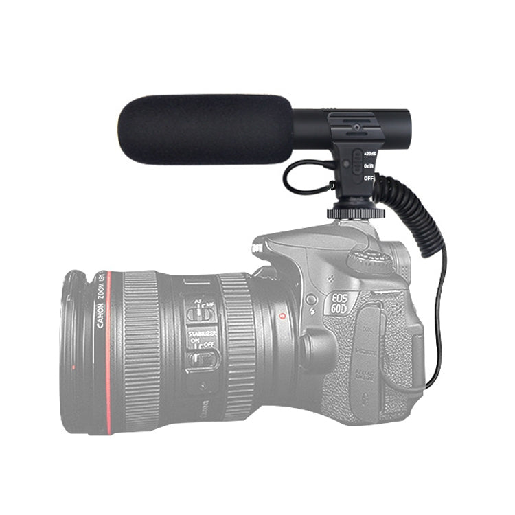 MAMEN MIC-05 Micro SLR Camera Microphone(Black) - free shipping - PMC Jewellery - Order now!