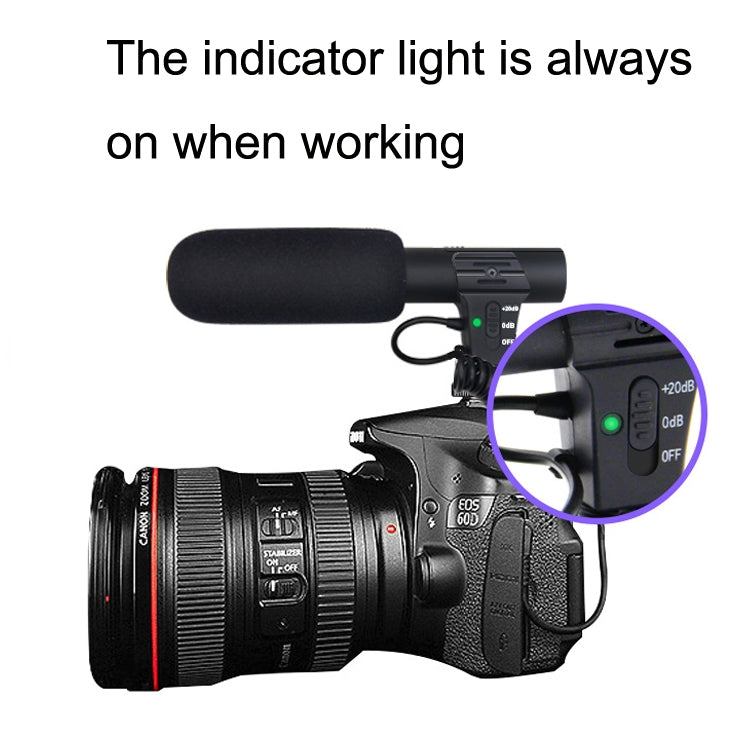 MAMEN MIC-05 Micro SLR Camera Microphone(Black) - free shipping - PMC Jewellery - Order now!