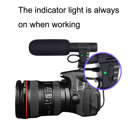 MAMEN MIC-05 Micro SLR Camera Microphone(Black) - free shipping - PMC Jewellery - Order now!