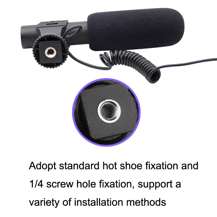 MAMEN MIC-05 Micro SLR Camera Microphone(Black) - free shipping - PMC TechLife - Order now!