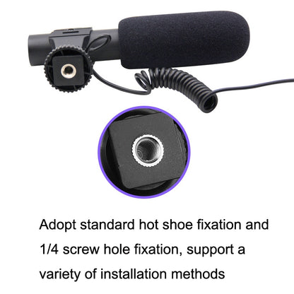 MAMEN MIC-05 Micro SLR Camera Microphone(Black) - free shipping - PMC Jewellery - Order now!