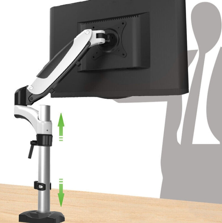 Gibbon Mounts Desktop Lifting Rotating Computer Monitor Stand, Specification Lock Hole Black GM112G