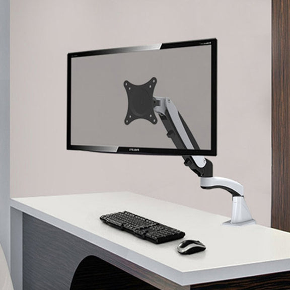 Gibbon Mounts Multifunctional Telescopic Rotating Lifting Monitor Stand, Color: GM112FC Clip Table White