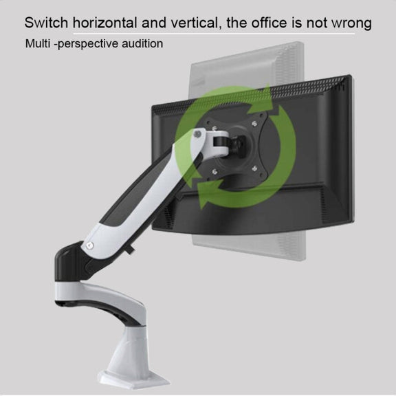 Gibbon Mounts Multifunctional Telescopic Rotating Lifting Monitor Stand, Color: GM112FG Perforation White