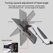 Gibbon Mounts Multifunctional Telescopic Rotating Lifting Monitor Stand, Color: GM112FG Perforation Black