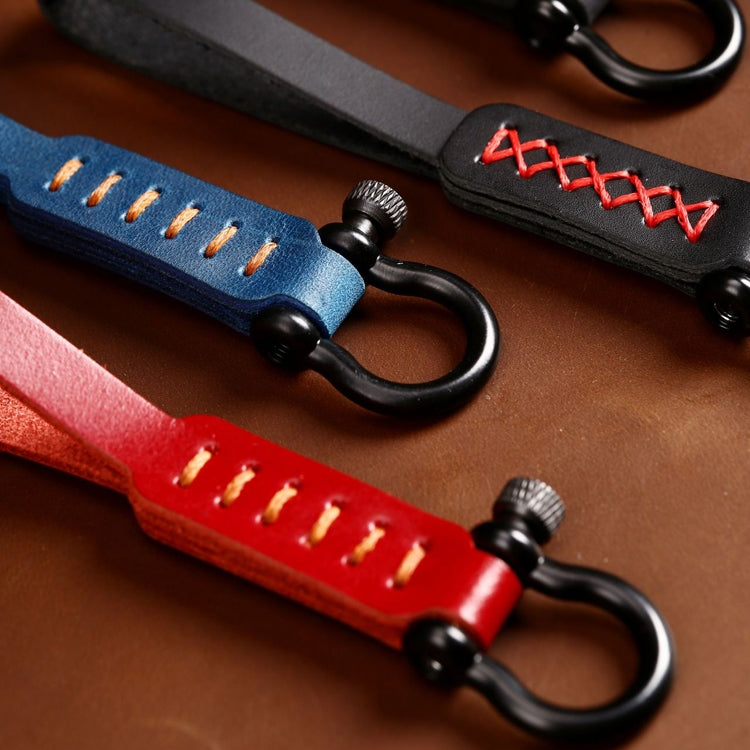 A001 Car Keychain Leather Long Key Rope(Crazy Horse Brown) - free shipping - PMC TechLife - Order now!
