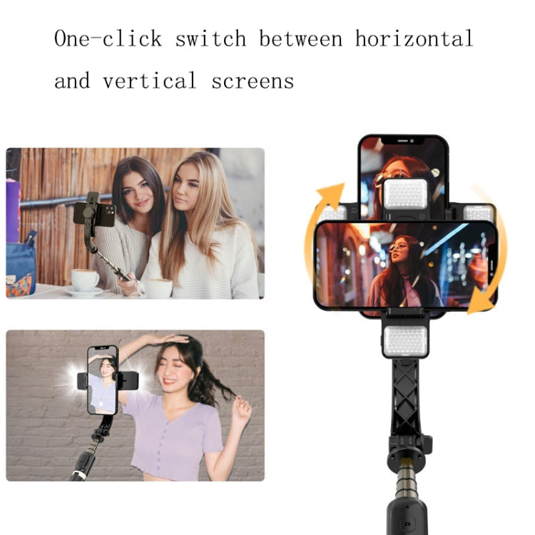 CYKE Q08D Handheld Dual Light Bluetooth Mobile Phone Selfie Stick(Black) - free shipping - PMC Jewellery - Order now!