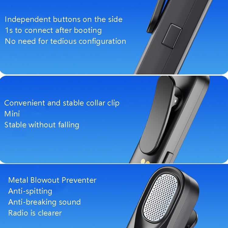 FerTo DX01 Wireless Collar Microphone 2.4G Live Broadcast Equipment, Style: 8 Pin