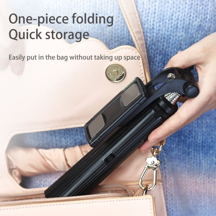 CYKE Folding Telescopic Mobile Phone Broadcast Stand Tripod, Specification: A31E-1.1m (With Light) - free shipping - PMC Jewellery - Order now!