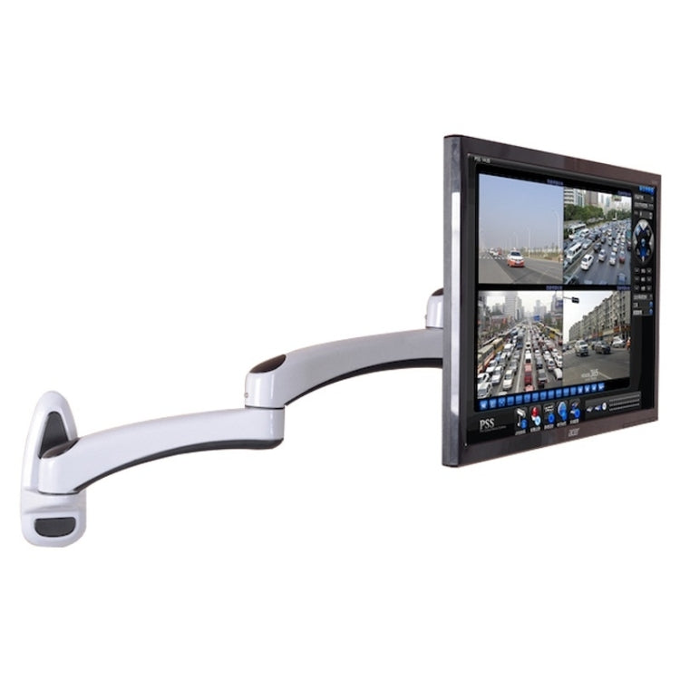 Gibbon Mounts FE112W Wall-Mounted Dual-Section Telescopic Monitor Stand(White) - free shipping - PMC Jewellery - Order now!