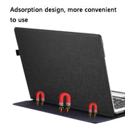 Laptop PU Leather Protective Case For Lenovo Yoga 720-15(Gentleman Gray)