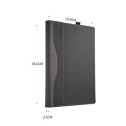 Laptop PU Leather Protective Case For Lenovo Yoga 520-14(Wine Red)