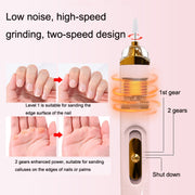 BZX5 5 In 1 USB Nail Polisher Peeling Manicure(Rose Pink)