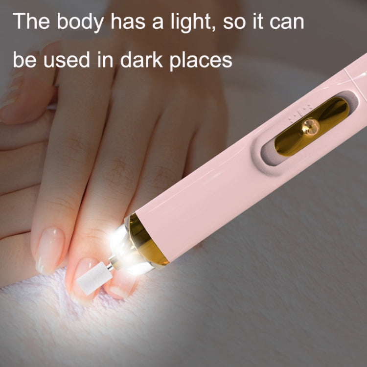 BZX5 5 In 1 USB Nail Polisher Peeling Manicure(Rose Pink)