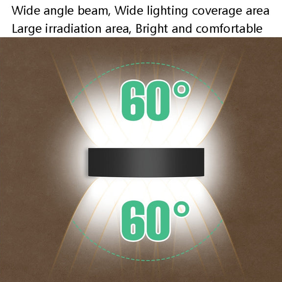 6 LEDs Garden Aluminum Double Head Wall Light(Warm White Light)