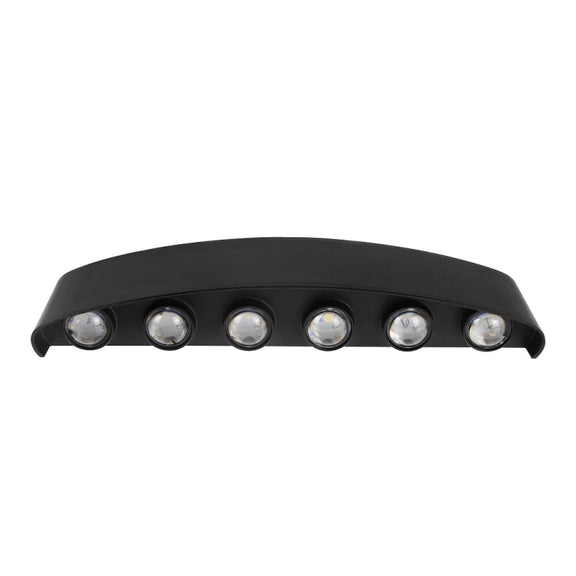 12 LEDs Garden Aluminum Double Head Wall Light(Warm White Light)