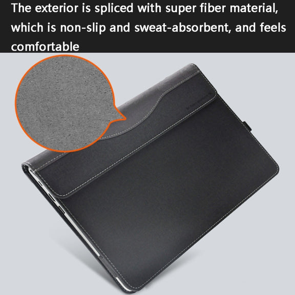 PU Leather Laptop Protective Case For Huawei Honor MagicBook(Dark Gray)