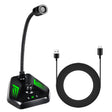 MI520 Desktop Computer Gooseneck Condenser Microphone USB Version with RGB Breathing Lamp - Microphone by PMC TechLife | Online Shopping South Africa | PMC TechLife | Buy Now Pay Later Mobicred