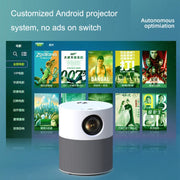 M1 Home Commercial LED Smart HD Projector, Specification: UK Plug(Foundation Version)