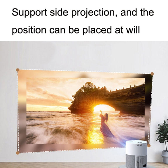 M1 Home Commercial LED Smart HD Projector, Specification: AU Plug(Intelligent WIFI Android Version)
