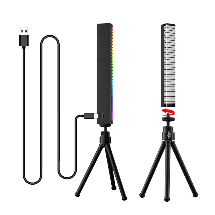 3D Pickup Atmosphere Light Desktop Music Rhythm Lamp, USB Charging - Novelty Lighting by PMC TechLife | Online Shopping South Africa | PMC TechLife | Buy Now Pay Later Mobicred