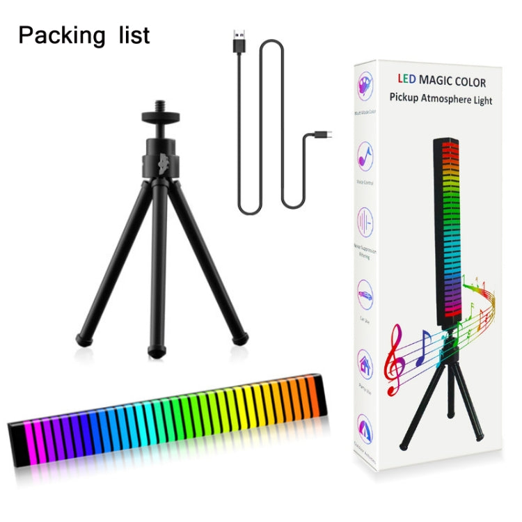 3D Pickup Atmosphere Light Desktop Music Rhythm Lamp, USB Charging - Novelty Lighting by PMC TechLife | Online Shopping South Africa | PMC TechLife | Buy Now Pay Later Mobicred