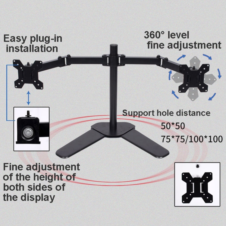 Desktop Lifting Monitor Stand Bracket Double Screen Table Clip - TV Brackets & Mounts by PMC TechLife | Online Shopping South Africa | PMC TechLife | Buy Now Pay Later Mobicred