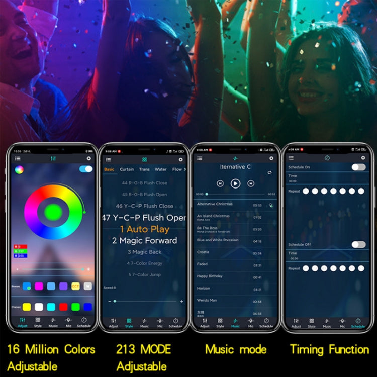 2.4G Remote Control LED Symphony Marquee Light Strip, Length: 10m 140 LEDs - Bare Board Light by PMC Jewellery | Online Shopping South Africa | PMC Jewellery | Buy Now Pay Later Mobicred