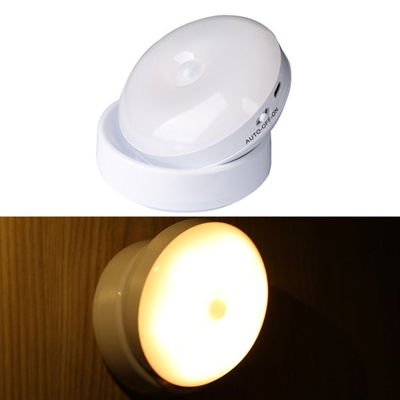 DMK-6PL Kitchen Cabinet Body Infrared Sensing Lamp, Style: Rotate Charging(Warm Yellow Light)