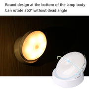 DMK-6PL Kitchen Cabinet Body Infrared Sensing Lamp, Style: Rotate Charging(Warm Yellow Light)