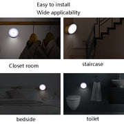 DMK-6PL Kitchen Cabinet Body Infrared Sensing Lamp, Style: Rotate Charging(Warm Yellow Light)