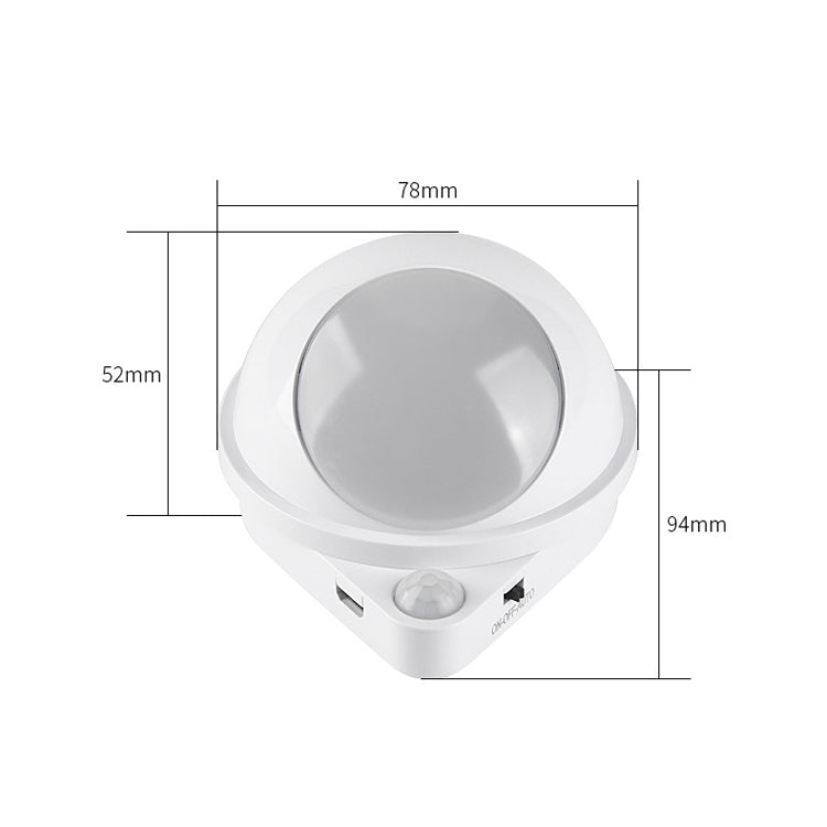 DMK-022PL LED Charge Automatic Stair Night Light(Yellow Light)