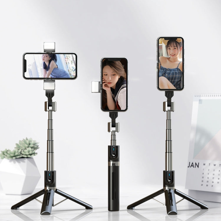 Mobile Phone Tripod Bluetooth Remote Control Live Selfie Stick, Specification: P96D2 Double Light