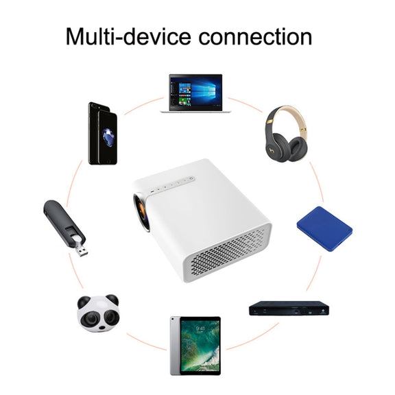 YG530 Home LED Small HD 1080P Projector, Specification: US Plug(Black)