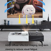 YG530 Home LED Small HD 1080P Projector, Specification: US Plug(Black)