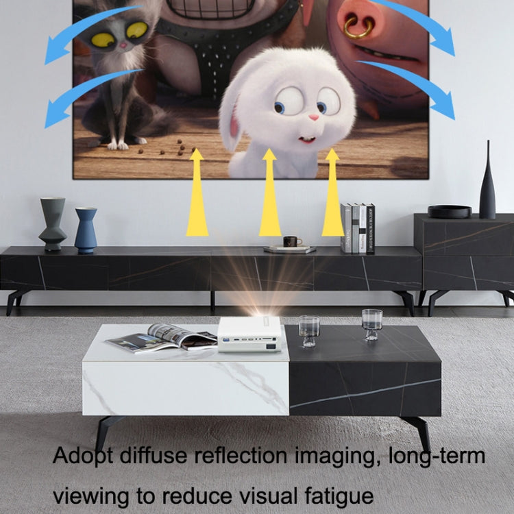 YG530 Home LED Small HD 1080P Projector, Specification: US Plug(Black)