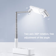 V6 360-Degree Rotating Double-Sided Light-Filling Live Bracket(White)