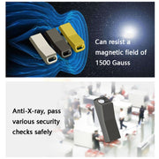 JHQG1 Step Shape Metal High Speed USB Flash Drives, Capacity: 128GB(Silver Gray)