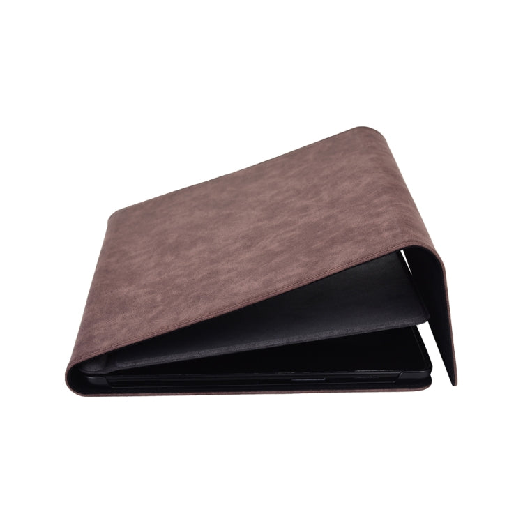 13 inch Leather Tablet Protective Case For Microsoft Surface Pro X, Color: Dark Blue + Power Bag