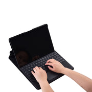 13 inch Leather Tablet Protective Case For Microsoft Surface Pro X, Color: Rose Red + Power Bag