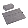 13 inch Leather Tablet Protective Case For Microsoft Surface Pro X, Color: Light Gray + Power Bag - free shipping - PMC Jewellery - Order now!